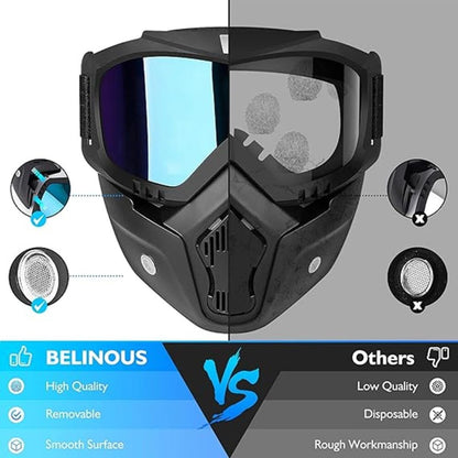 Helmet Face Mask For Bike Riders