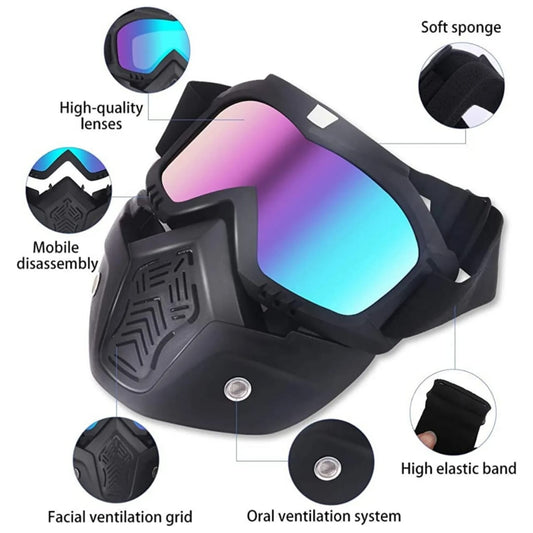 Helmet Face Mask For Bike Riders